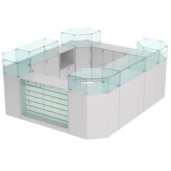 Торговый островок для кожгалантереи ВАЛЕНТИНО №2, Серый