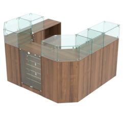 Торговый островок для кожгалантереи ВАЛЕНТИНО №6, Орех