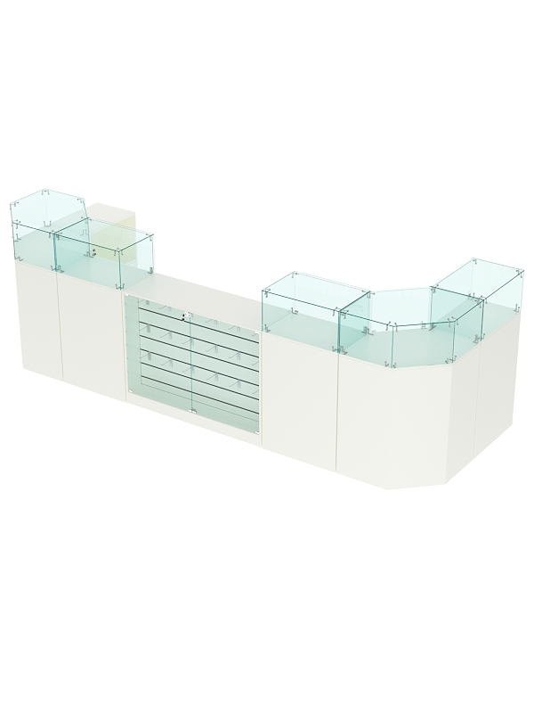 Торговый островок для кожгалантереи ВАЛЕНТИНО №7, Белый