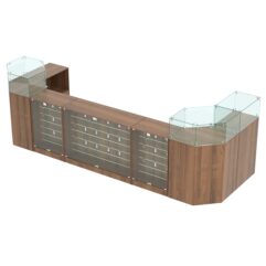 Торговый островок для кожгалантереи ВАЛЕНТИНО №8, Орех