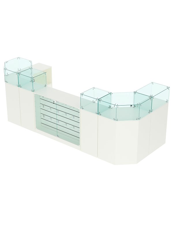 Торговый островок для кожгалантереи ВАЛЕНТИНО №9, Белый