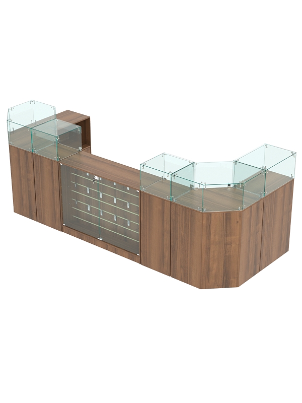 Торговый островок для кожгалантереи ВАЛЕНТИНО №9, Орех