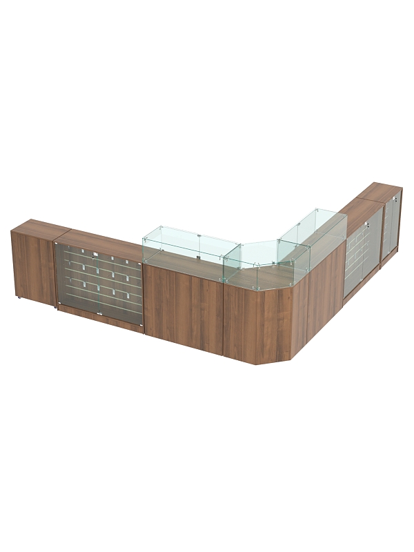 Торговый островок для кожгалантереи ВАЛЕНТИНО №11, Орех