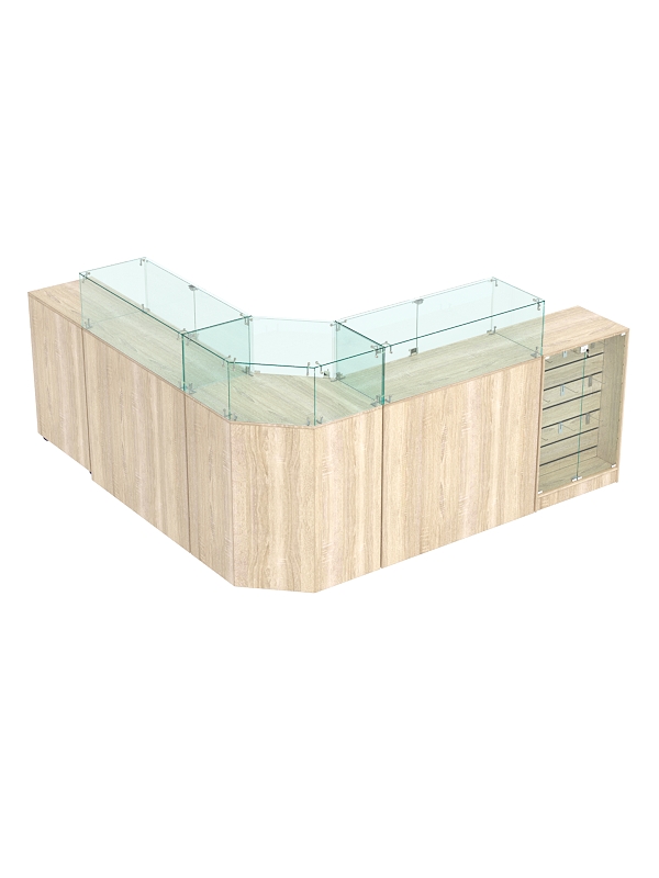 Торговый островок для кожгалантереи ВАЛЕНТИНО №12, Дуб Сонома