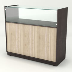 Прилавок для чая и кофе АРАБИКА №1 выкатной, Дуб Венге+Сонома