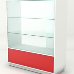 Прилавок для чая и кофе АРАБИКА №2 правосторонний, Белый + красный