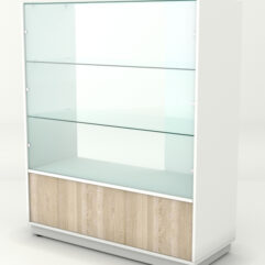 Прилавок для чая и кофе АРАБИКА №2 правосторонний, Белый + Дуб Сонома