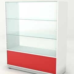 Прилавок для чая и кофе АРАБИКА №3 центральный, Белый + красный