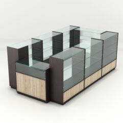 Торговый островок для чая и кофе АРАБИКА №1, Дуб Венге+Сонома