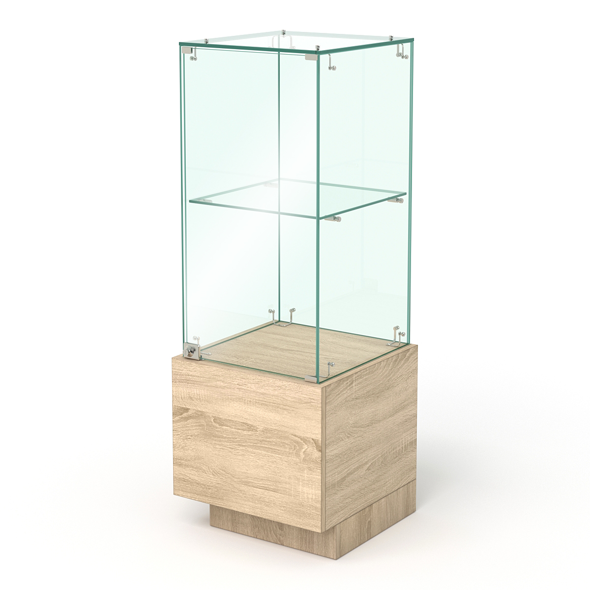 Прилавок для ювелирных изделий ГОЛДЕН №4 угловой левосторонний, Дуб Сонома