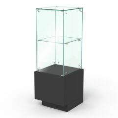 Прилавок для ювелирных изделий ГОЛДЕН №4 угловой левосторонний, Черный