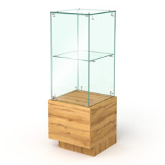 Прилавок для ювелирных изделий ГОЛДЕН №4 угловой левосторонний, Дуб Золотистый