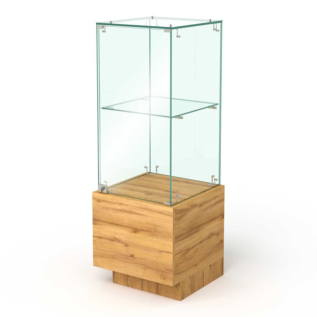 Прилавок для ювелирных изделий ГОЛДЕН №4 угловой левосторонний, Дуб Золотистый