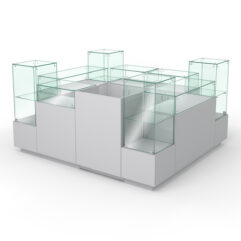 Торговый островок для ювелирных изделий ГОЛДЕН №1, Серый