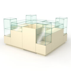 Торговый островок для ювелирных изделий ГОЛДЕН №1, Крем Вайс