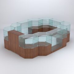 Комплект прилавков ШАНЕЛЬ №16, Орех