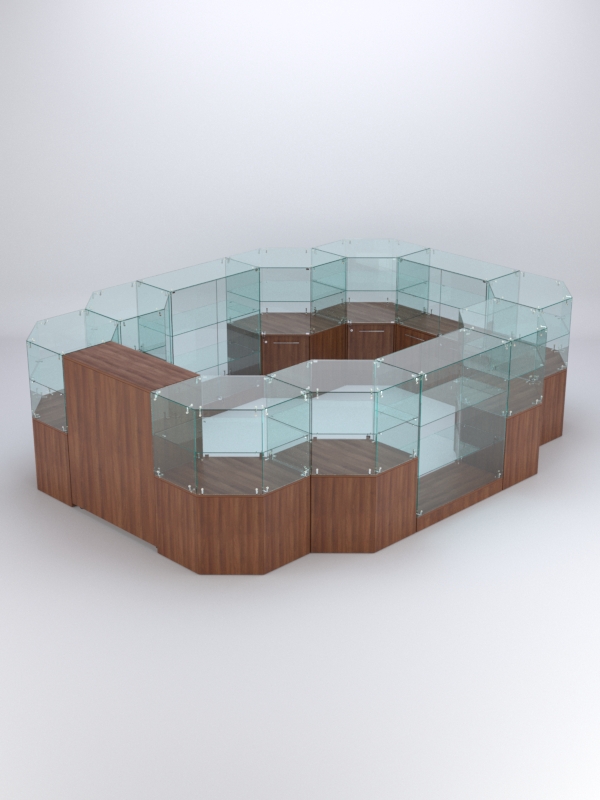 Комплект прилавков ШАНЕЛЬ №16, Орех