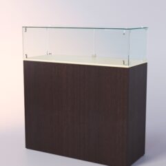 Прилавок ЛОРНЕТ №1, Дуб Венге + Крем Вайс