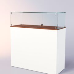 Прилавок ЛОРНЕТ №1, Белый + Орех