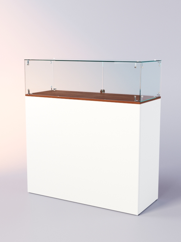 Прилавок ЛОРНЕТ №1, Белый + Орех