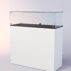 Прилавок ЛОРНЕТ №1, Серый + Дуб Венге