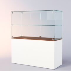 Прилавок ЛОРНЕТ №2, Белый + Орех