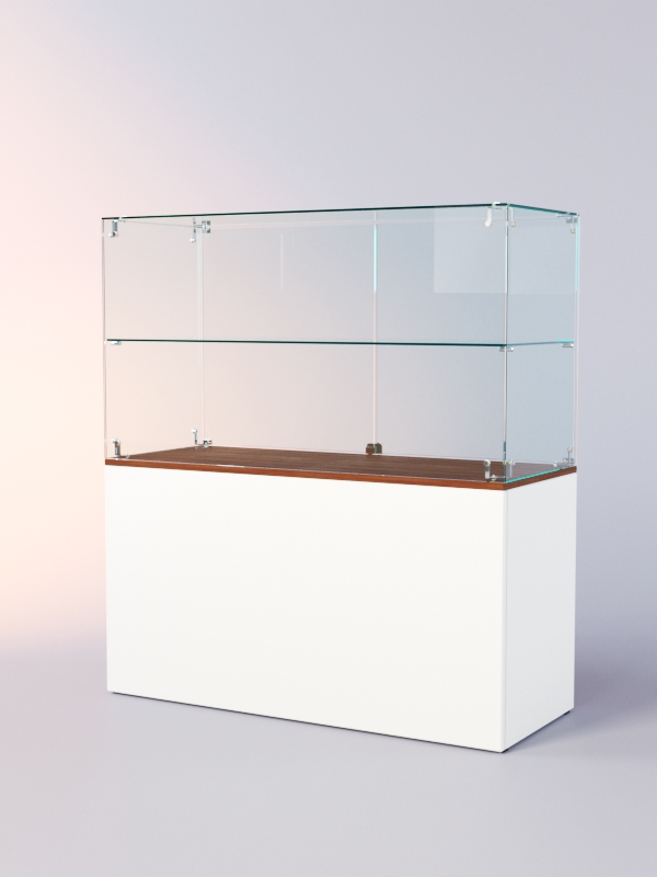 Прилавок ЛОРНЕТ №2, Белый + Орех