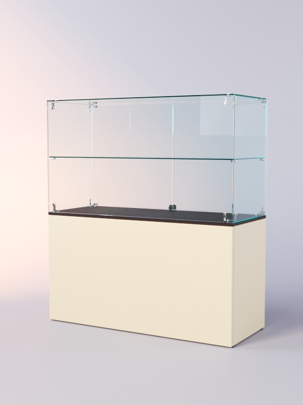 Прилавок ЛОРНЕТ №2, Крем Вайс + Дуб Венге