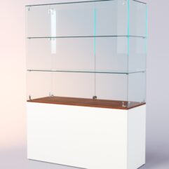 Прилавок ЛОРНЕТ №3, Белый + Орех