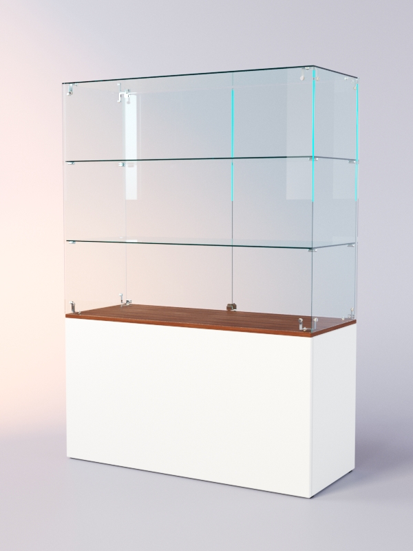 Прилавок ЛОРНЕТ №3, Белый + Орех