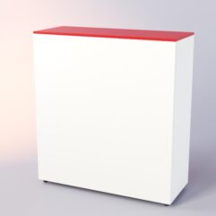 Прилавок ЛОРНЕТ №4 выкатной, Белый + красный