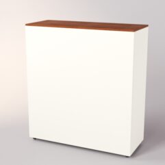 Прилавок ЛОРНЕТ №4 выкатной, Белый + Орех