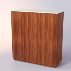 Прилавок ЛОРНЕТ №4 выкатной, Орех + Крем Вайс