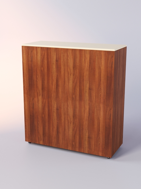 Прилавок ЛОРНЕТ №4 выкатной, Орех + Крем Вайс