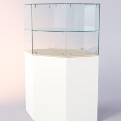 Прилавок ЛОРНЕТ №5, Белый + Дуб Сонома