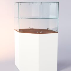 Прилавок ЛОРНЕТ №5, Белый + Орех