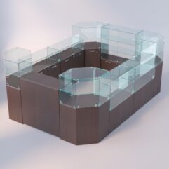 Комплект прилавков ЛОРНЕТ №1, Дуб Венге