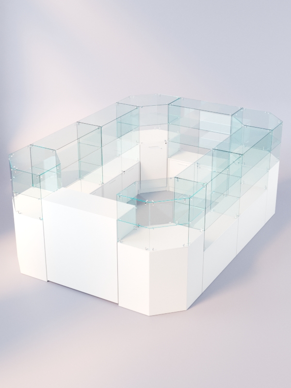 Комплект прилавков ЛОРНЕТ №2, Белый