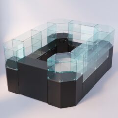 Комплект прилавков ЛОРНЕТ №2, Черный