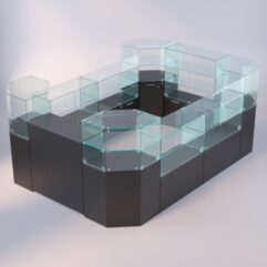 Комплект прилавков ЛОРНЕТ №3, Черный