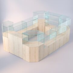 Комплект прилавков ЛОРНЕТ №3, Дуб Сонома