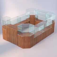 Комплект прилавков ЛОРНЕТ №3, Орех