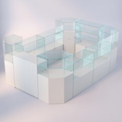 Комплект прилавков ЛОРНЕТ №3, Серый