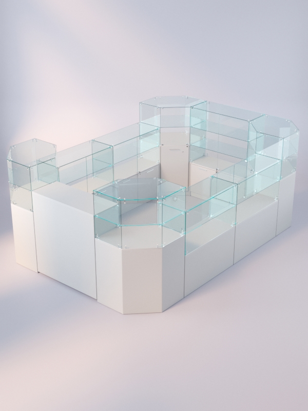 Комплект прилавков ЛОРНЕТ №3, Серый