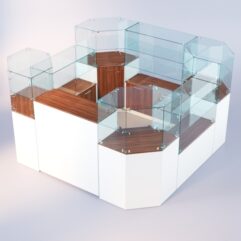 Комплект прилавков ЛОРНЕТ №4, Белый + Орех