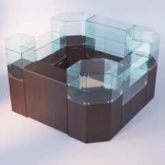 Комплект прилавков ЛОРНЕТ №4, Дуб Венге