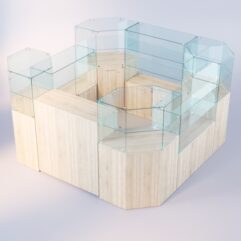 Комплект прилавков ЛОРНЕТ №4, Дуб Сонома