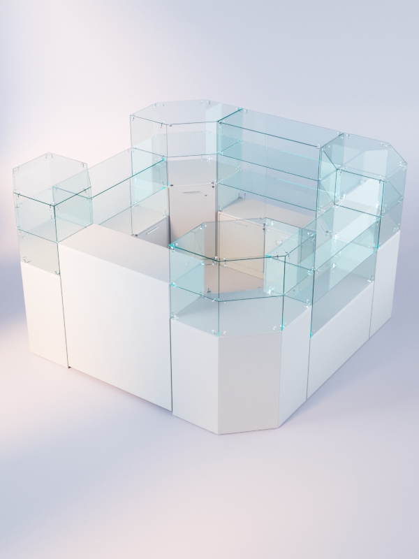 Комплект прилавков ЛОРНЕТ №4, Серый