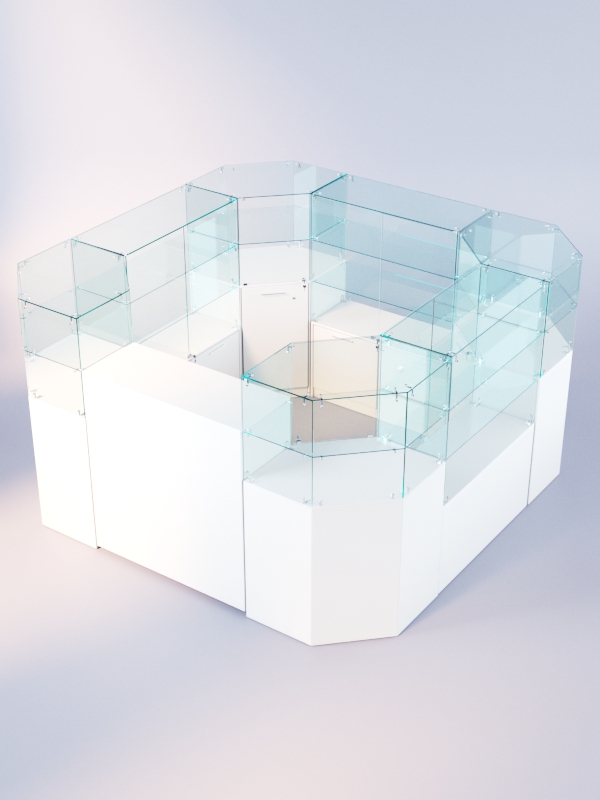 Комплект прилавков ЛОРНЕТ №5, Белый