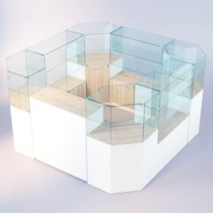 Комплект прилавков ЛОРНЕТ №5, Белый + Дуб Сонома